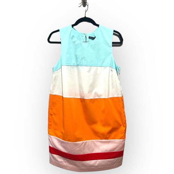 MDS Stripes NWT Sleeveless Colorblocked Shift Mini Dress sz 4 - Picture 13 of 15